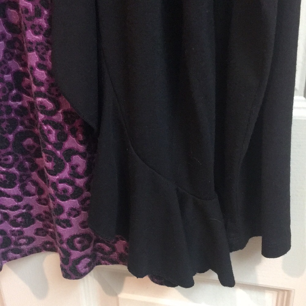 β2 in 1β Purple Leopard & Black Jersey Tunic - Picture 2 of 7